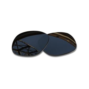 Imagem de SmartVLT Lentes de substituição masculinas cromadas pretas para óculos de sol Oakley Garage Rock OO9175