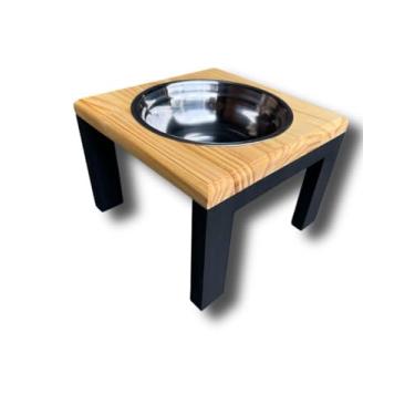 Imagem de Comedouro Elevado Para Cachorro e Gato Com Uma Tigela - M