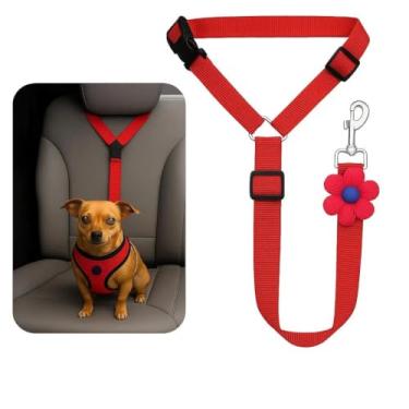 Imagem de 1 cinto de segurança para cães - suprimentos de segurança retrátil para animais de estimação resistentes - cinto de segurança para cães - para cães pequenos, médios e grandes, filhotes de cachorro
