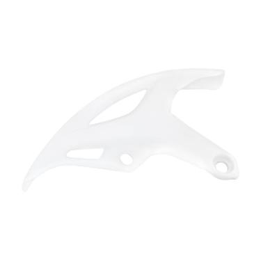 Imagem de Micro Traders Withe Protetor de plástico de disco de freio traseiro de motocicleta com espaçamento de orifício de 72 mm compatível com Honda CR/CRF 125/250/450 RX 2002-2022 165 x 105 mm