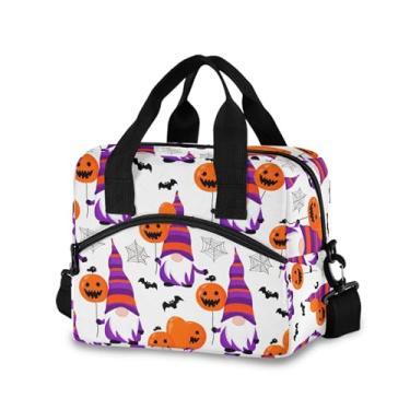 Imagem de Burbuja Lancheira térmica de gnomos segurando balão para mulheres e homens, lancheira portátil com alça de ombro removível, lancheira para viagem, piquenique, escritório, trabalho