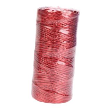 Imagem de Sclmgo Barbante Decorativo para Embalagens, Barbante Brilhante para Confeitaria E Etiquetas de Presente, Vermelho