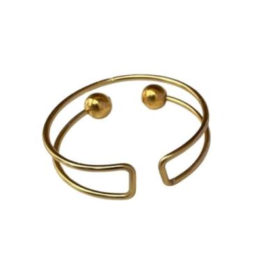 Imagem de Anel Porta Guardanapo Metalizado Dourado Refinado(Kit 12 unidades)