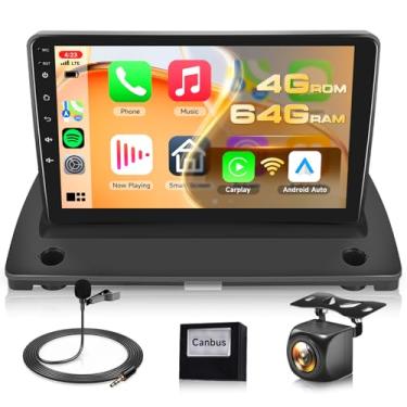 Imagem de Estéreo 4G + 64G para rádio Volvo XC90 2002-2014, atualização Android, tela sensível ao toque IPS de 9 polegadas, Driauto estéreo para carro com carplay sem fio, Android, automático, GPS, WiFi, DSP