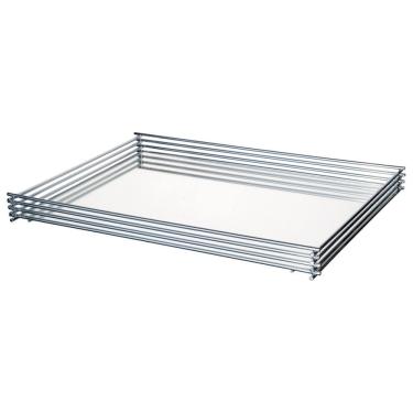 Imagem de Bandeja para Bancada Wire 10 x 20 cm de vidro Espelhado