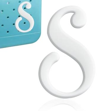 Imagem de CTOHN Berloques de letras para bolsa Bogg, acessórios decorativos de inserção de letras do alfabeto para bolsa de praia, Plástico, Sem Pedra Preciosa