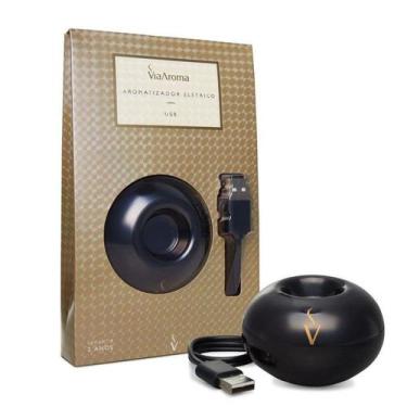 Imagem de Aromatizador Elétrico USB Preto Porcelana Via Aroma