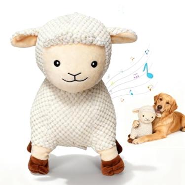 Imagem de Qlfyuu Brinquedos interativos para cães de ovelha, brinquedo de movimento recarregável com bola ativada por movimento e modos de gravação de música para cães médios e grandes, brinquedo de cachorro