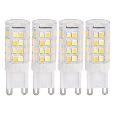 Imagem de Cryfokt Lâmpada LED Cerâmica G9 Regulável 10pcs 220V para Lustre 30.000H Fonte de Luz Economia de Energia para Iluminação Interna (G9 5W 52LED)