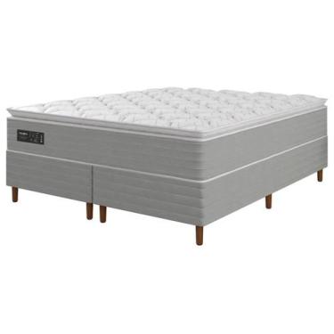 Imagem de Cama Box + Colchão Queen Umaflex Bipartido - de Molas Ensacadas 59cm d