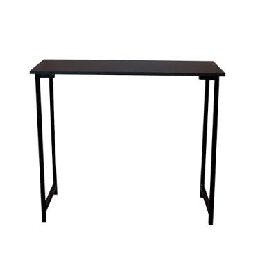 Imagem de Mesa Escritório Estilo Industrial 90cm X 45cm Tampo Preto