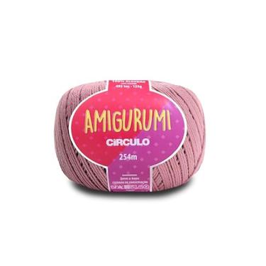 Imagem de Linha Fio Amigurumi Círculo 125g 254m 100 Algodão Mercerizado Crochê Tricô Artesanato Colorido (3046 - DOÇURA)