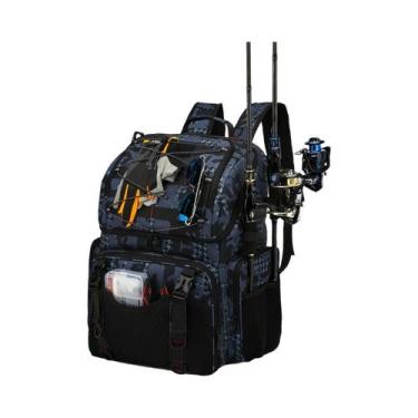 Imagem de Mochila De Pesca 45L Com Cooler E Compartimento Para Equipamentos, Com