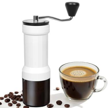 Imagem de Mini moedor de café manual com 40 configurações ajustáveis, moedor de grãos de café portátil com capacidade de 30 g, moedor de café cônico com manivela para viagens, acampamento, escritório, expresso