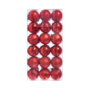 Imagem de 36 Peças De Enfeites Para Árvore De Natal, Bolas Pendentes De 34CM Par