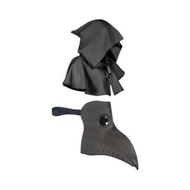 Imagem de Máscara De Médico Da Peste Para Adultos Com Capa, Fantasia De Hallowee
