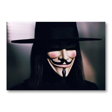 Imagem de Pôster V For Vendettas Anime Art 51x35,5 cm Papel 60g