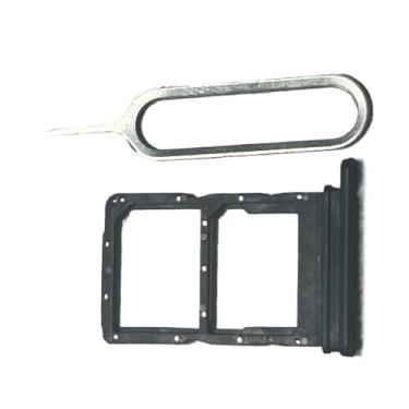 Imagem de zhxchzhi Suporte de bandeja de cartão SIM duplo OEM + pino compatível com Huawei Nova 9 SE JLN-LX1 peças pretas