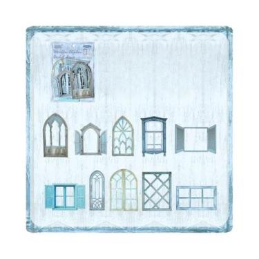 Imagem de Papel De Scrapbook Vintage Com Janelas Vazadas 10pcs DIY Álbum De Foto