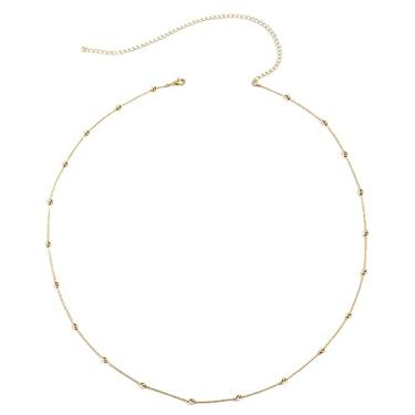 Imagem de Corrente de cintura de biquíni de praia de verão ajustável corpo sexy de aço inoxidável para mulheres e meninas, 31.5inch, Metal não precioso, Sem Pedra Preciosa