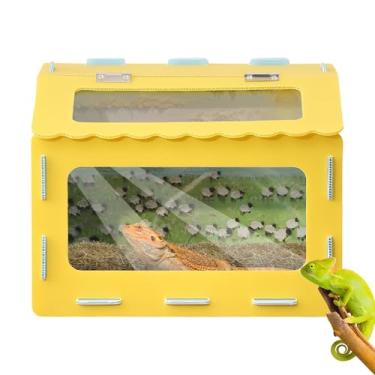 Imagem de Terrário Para Répteis - Habitat Paisagem Com Grande Capacidade | 40x30x30 Cm Com Painel De Visualização Transparente Para,Pequenos Animais De Estimação Hamster Ouriço Tartaruga Sapo