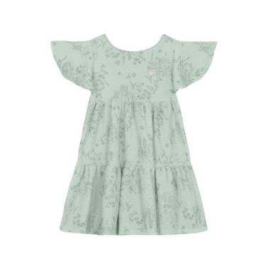 Imagem de Vestido infantil menina florido Mundi, Verde, 8
