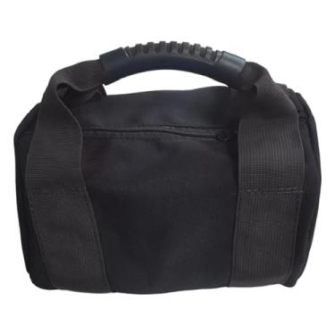 Imagem de simhoa Saco de areia para kettlebell (areia não incluída). ao desgaste. Somente o saco vazio. Ideal para exercícios em casa, academia, treino, Preto