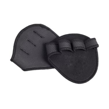 Imagem de Dynwave 2x Protetores de Mão Antiderrapantes para Exercícios de Levantamento de Peso, Luvas Pretas para Barra Fixa, Treinamento Funcional, Musculação,