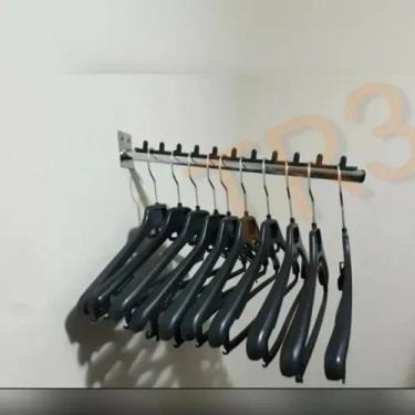 Imagem de Expositor Rt Arara Inclinado Cabideiro Parede 3 Unidades - TR3, cromad