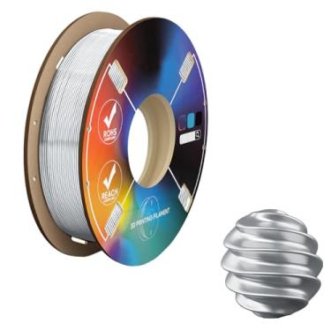 Imagem de Filamento PLA 1,75 mm, filamento de impressora 3D perfeitamente enrolado carretel de 200 g, alta precisão dimensional +/- 0,02 mm, material de impressão sem emaranhado compatível com a maioria das