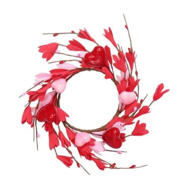 Imagem de shamjina Guirlanda de Dia dos Namorados para Porta de Entrada com Decoração de Coração e Frutas Vermelhas para Aniversário