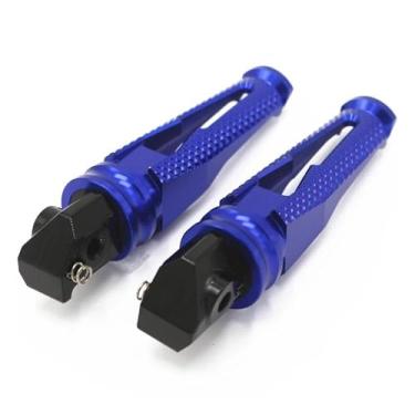 Imagem de Anti-derrapante Pedais de alumínio para passageiros traseiros, para cbr600rr f5 cbr10000rr f4 f4i cbr650f cbr500r cbr500f(Azul)
