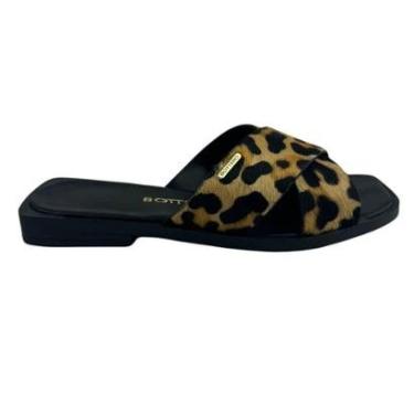 Imagem de Sandália Feminina Rasteira Bottero 336818_1 Couro Poney Leo-Feminino