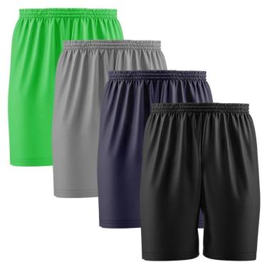Imagem de Kit 4 Calção Short Futebol Basquete Vôlei Bermuda Dry Treino Academia-Masculino
