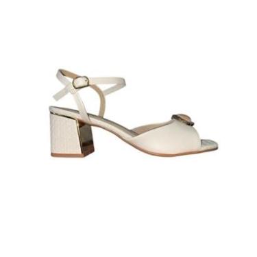 Imagem de Sandália Ramarim Salto Bloco Moderna e Elegante-Feminino
