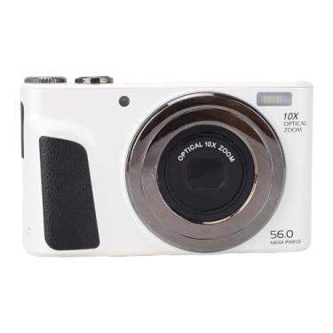 Imagem de Tbest Câmera Digital 4K para Fotografia, Câmera de Vlogging Com Tela Giratória de 2,88 Polegadas Reconhecimento Facial HD de 56 MP Zoom óptico de 10x Com Zoom Digital de 6x Com