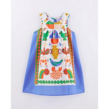Imagem de Vestido Curto Infantil Estampado Lembrancinha Fábula-Feminino