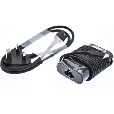 Imagem de Adaptador de alimentação de carregador USB tipo C de 45W compatível com Dell XPS 13 9365 9370 9380, Latitude 7275 7370 5175 5285 5290-2 em 1 7390-2 em 1, LA45NM150,0HDCY5