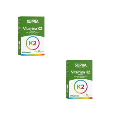 Imagem de Kit 2 Un Vitamina K2 SUPRA 125mcg Herbamed 60 Cápsulas