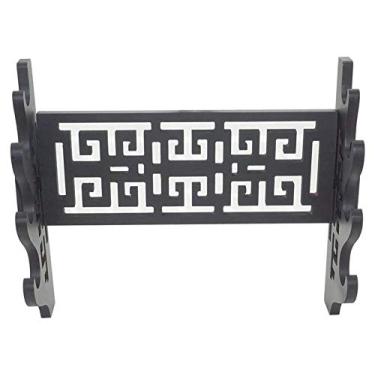 Imagem de U5GAAALPPQ9 Acessórios de mesa Suporte de espada montado na parede Katana Suporte de espada Samurai Oco sem palavras Rack de exibição Suporte de espada