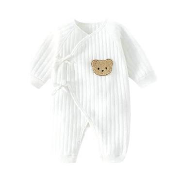 Imagem de Macacão De Algodão Unissex Para Bebês, Roupas Para Recém-Nascidos Com 