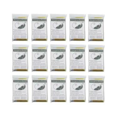 Imagem de Cobertor De Emergência À Prova d'Água Em Ouro E Prata 5-30 Peças 130x2