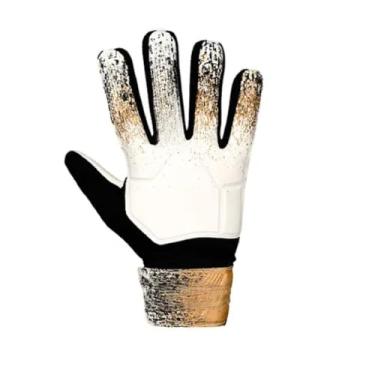 Imagem de Luva de Goleiro para Futebol | Alta Aderência e Proteção | Ideal para Campo e Society | Treino e Partidas Oficiais(BRANCO/DOURADO,10)