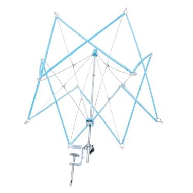 Imagem de SIWOTED Yarn Swift Guarda-chuva portátil de aço inoxidável Suporte para fio de tricô com suporte para artesanato