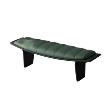 Imagem de Banqueta moderna para troca de sapatos para sala de estar, quarto, couro para cama, decoração (GG)