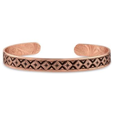 Imagem de Montana Silversmiths Pulseira masculina estilo de vida ocidental feita nos EUA, One Size, Metal, Sem Pedra Preciosa