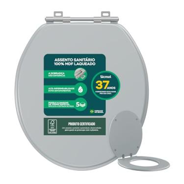 Imagem de Assento Sanitário Universal Oval Para Deca 1.6gpf/6lpf Cor Cinza Claro da Sicmol