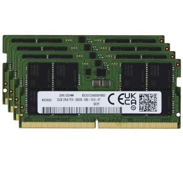 Imagem de Original de fábrica 128 GB (4 x 32 GB) compatível com MSI CreatorPro X17 HX A13V, A13VKS, A13VM Workstation Laptop DDR5 5600MHz PC5-44800 SODIMM 2Rx8 CL46 1.1v 262 pinos Notebook memória RAM Upgrade