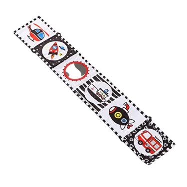 Imagem de Generic Livro de Tecido Macio Preto e Branco de Alto Contraste para Desenvolvimento Visual, Treinamento de Capacidade de Preensão, Cognição do Item, para bebê, Fibra de Poliéster Portátil 32,3 X 5,3