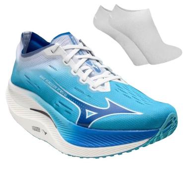 Imagem de Kit Tênis Mizuno Wave Rebellion Pro 2 Feminino + Par De Meia